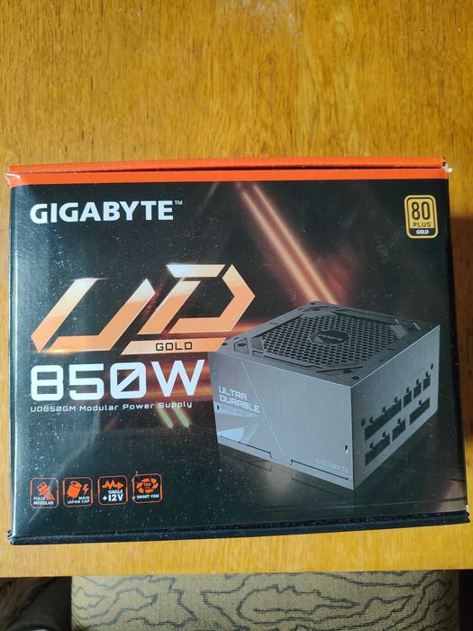 Захранващ блок Gigabyte UD850GM, 850W, 80+ GOLD, Modular