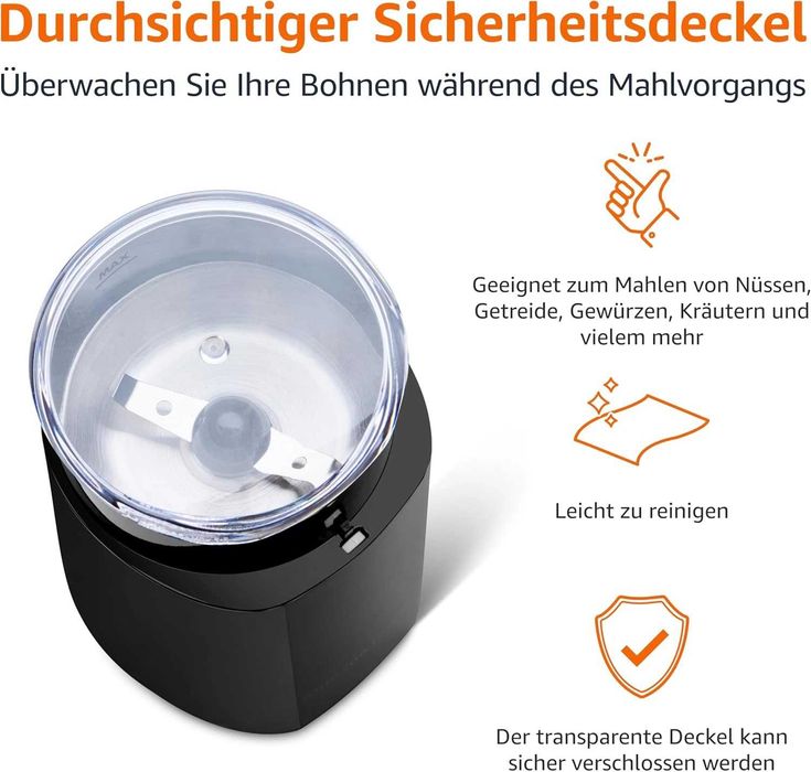 Електрическа Кафемелачка Amazon Basics CG9403-GS