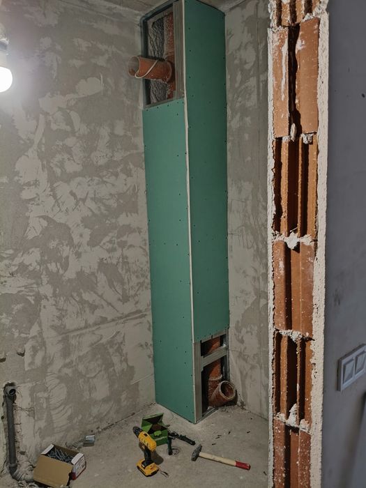 Бани,Вътрешни ремонти, гипсокартон, камък,