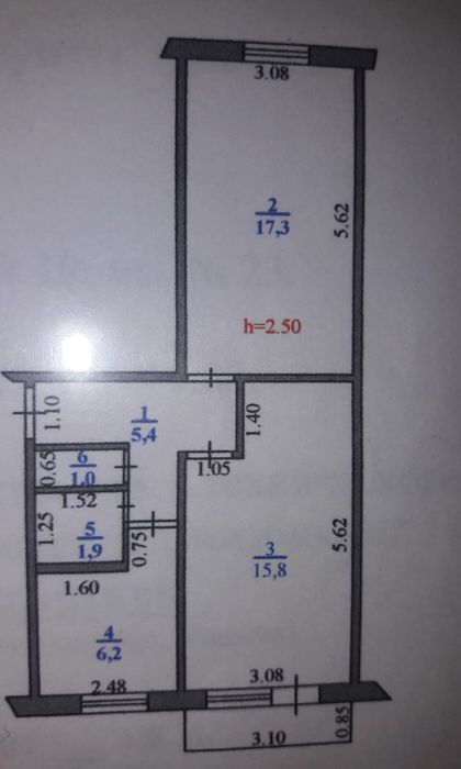 Продам 2х ком квартиру, нтб