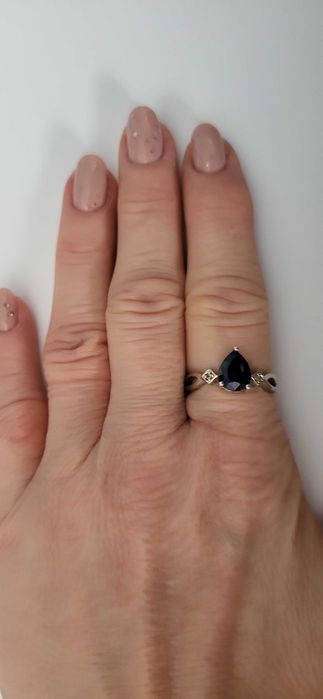 Inel argint 925 cu cuart fumuriu