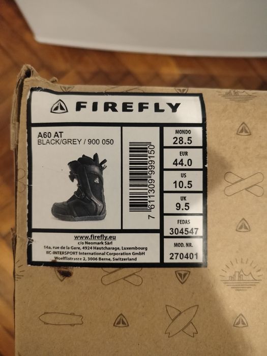 Boots snowboard firefly A60 AT 44 43.5