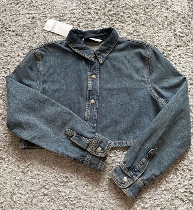 Джинсовая рубашка новая S