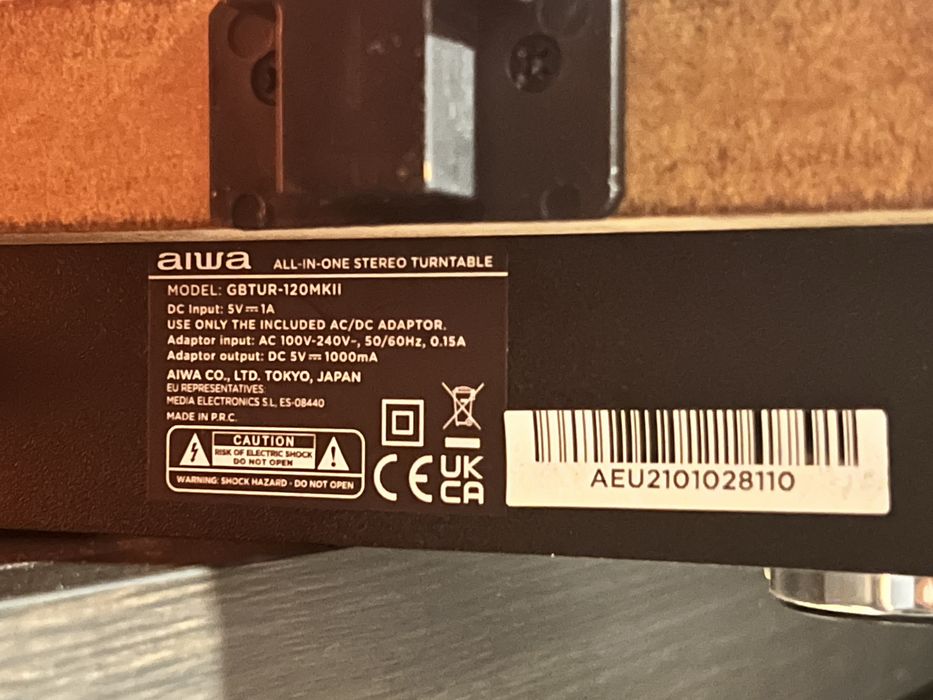 AIWA GBTUR-120MKII — ретро грамофон с модерен звук