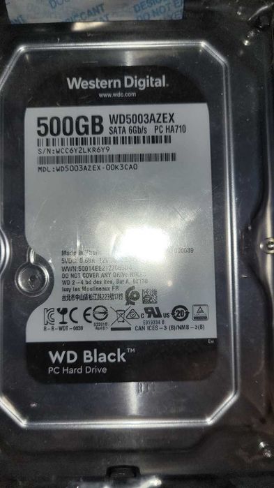 Hard disk intern Western Digital 500GB Black