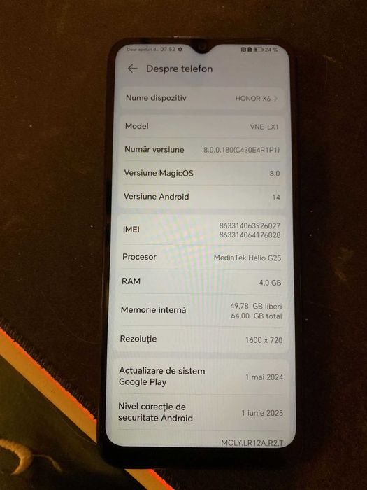 Smartphone Honor X6 64GB