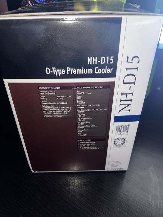 Охладител NH-D15 с 4 NF-A15 вентилатора