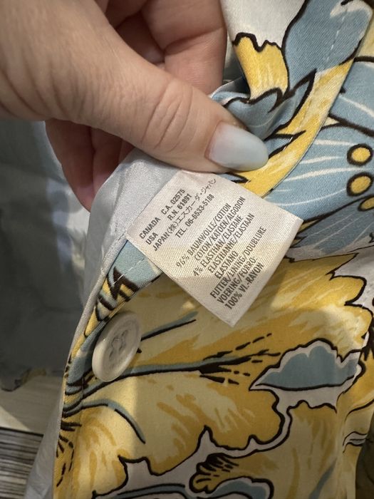 Sacou Escada sport bumbac floral baby blue