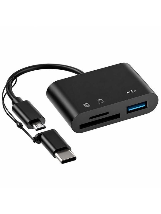 кардридер 3в1 usb tf sd