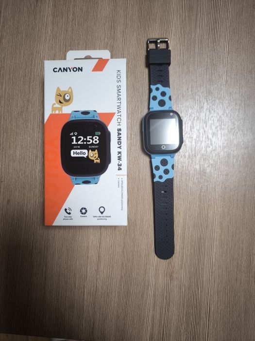Детски смарт часовник Canyon - Sandy KW-34, 1.44", син