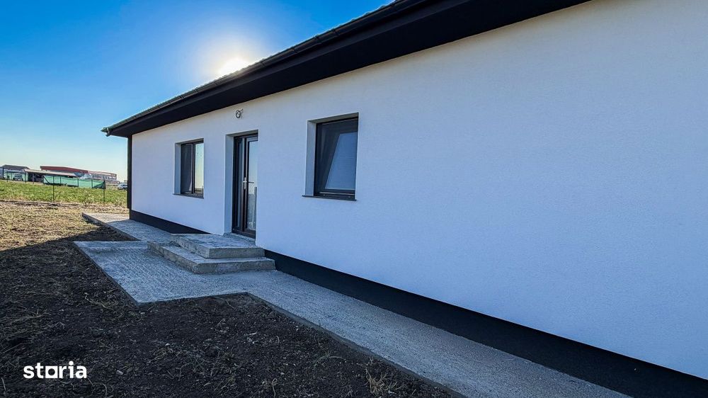 Casa noua cu 4 camere, teren 491 mp – La Alb - Cumpana - cartier nou