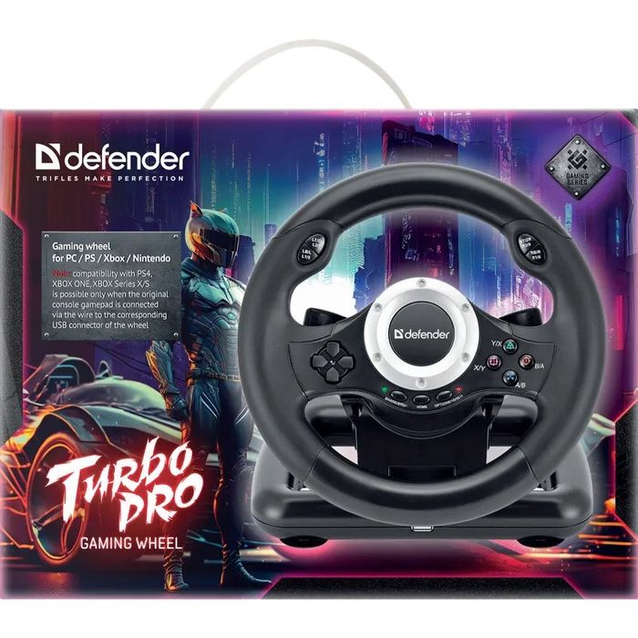 Игровой руль Defender Turbo Pro
