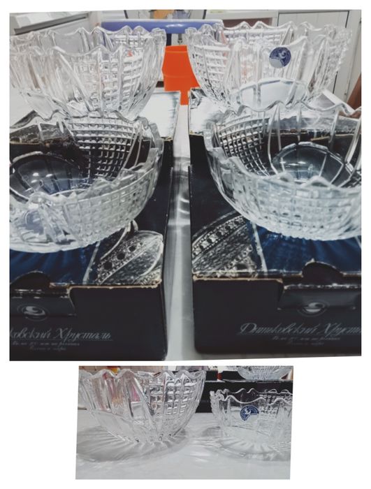 Хрусталь для салатов, конфет