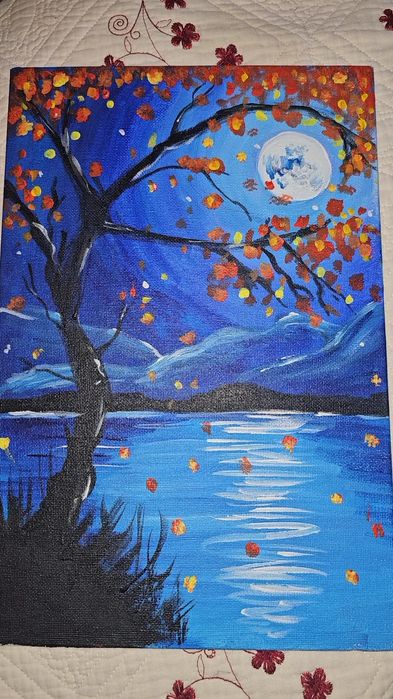 картина «осенняя ночь»