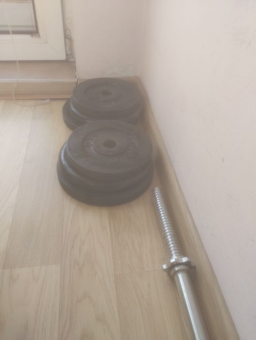 Дискове с лост 120 см.- 35 кг.