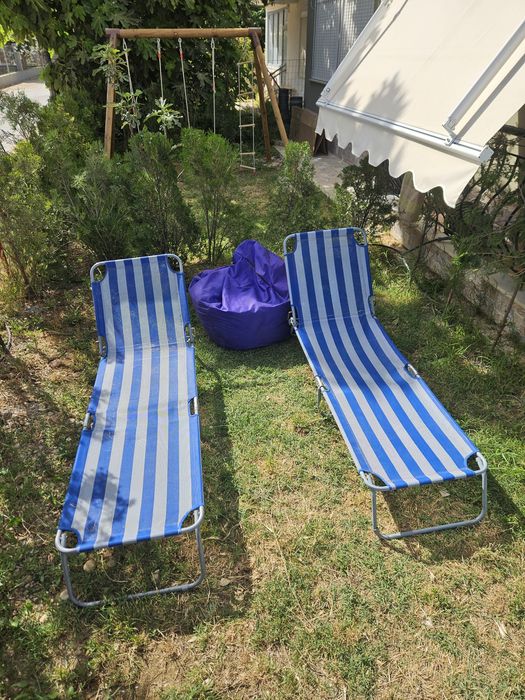 Паралия Офринио ТРИСТАЕН апартамент с две тераси и двор .