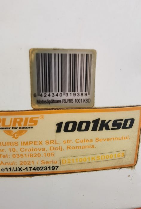 Vând motocultor ruris 1001 ksd