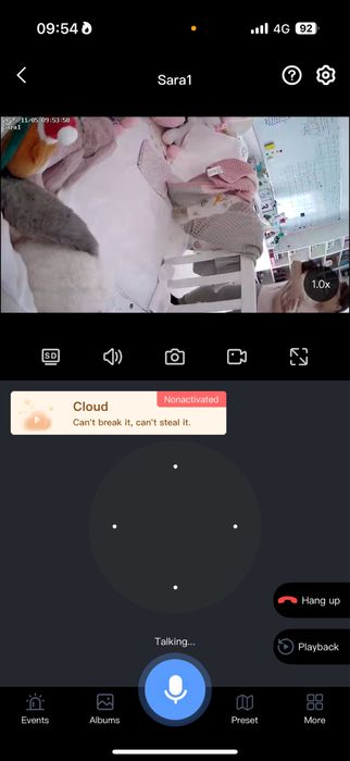 Baby monitor / pet camera cu WiFi - control de la distanta, microfon