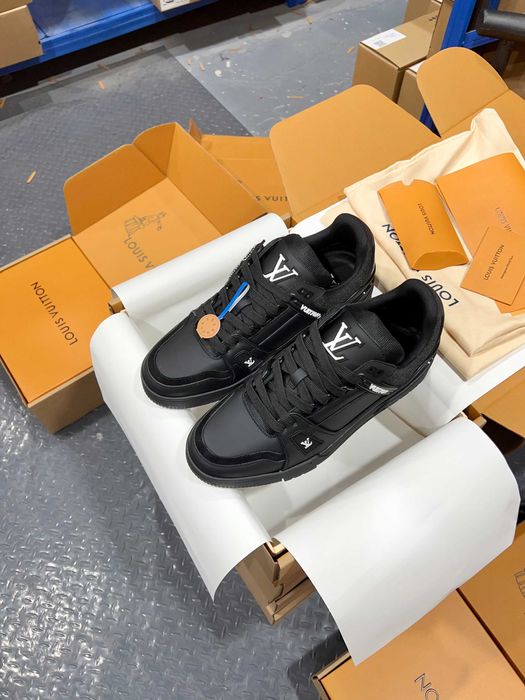 Negru Noul LV Bărbaţi Femei Pantofi