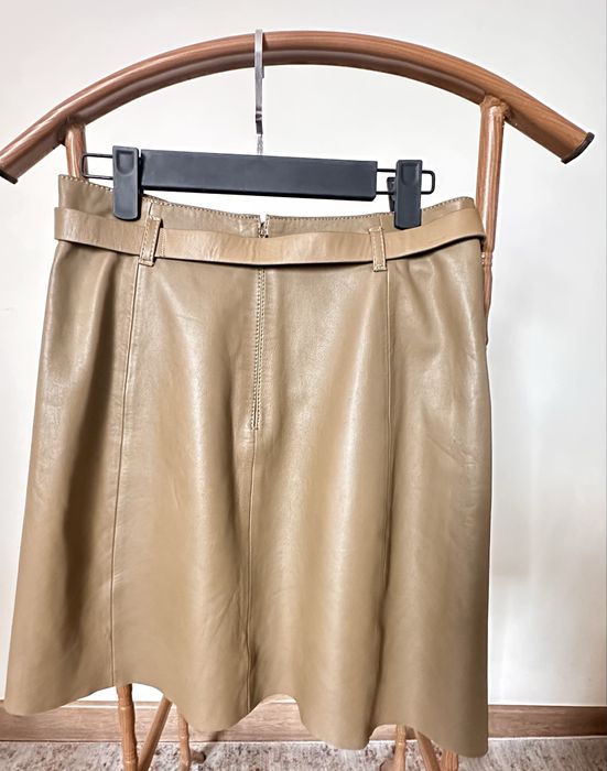 Юбка кожаная Massimo Dutti