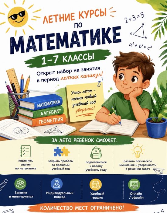 Летние курсы по математике