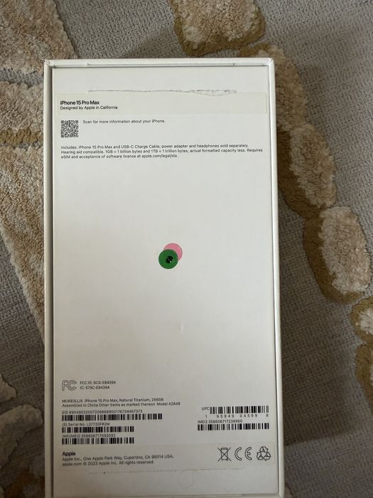 iPhone 15 Pro Max 256GB