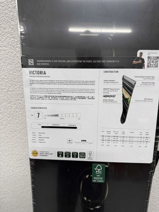 placa noua snowboard nitro victoria L146cm