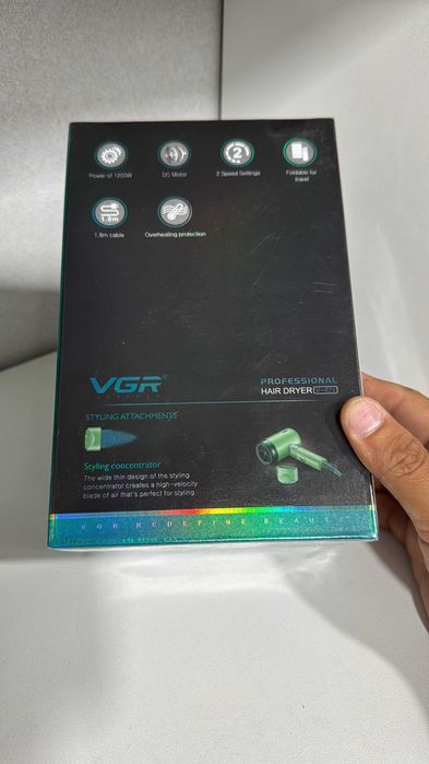 Дорожный фен / Складной фен / Фен для волос / Фен VGR