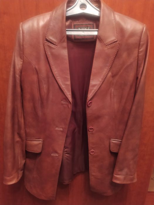 Пиджак натуральная кожа