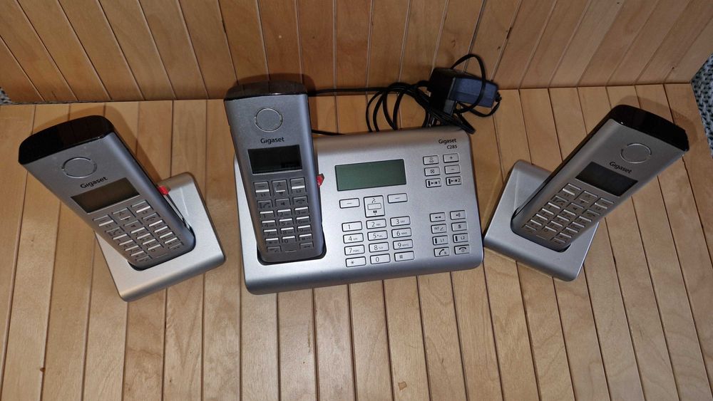 Centrală Telefonică Gigaset C285 – Bază + 2 Receptoare Wireless