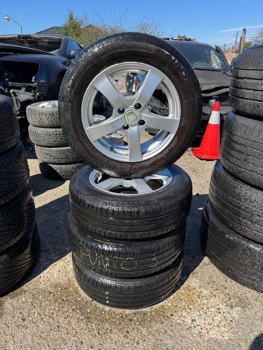 Set Jante Cu Anvelope Fiat 185/65 R15 Bridgestone dimesniune prezoane 4x98
