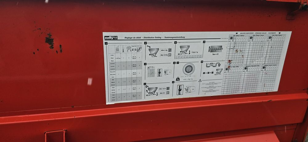 Semanatoare de paioase lucerna rapita sulky pe discuri 3 m metri
