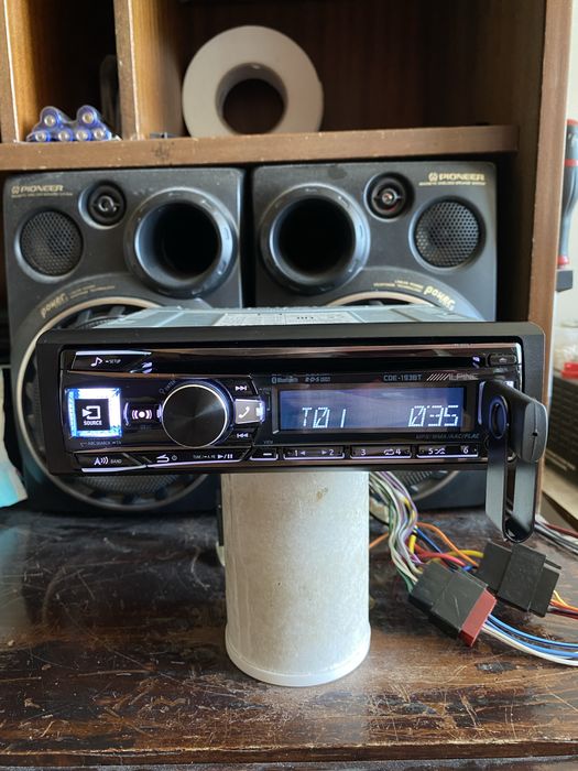 ALPINE CDE-193BT - ВИСОК КЛАС!- BLUETOOTH USB CD mp3 плеър за кола сд авто радио