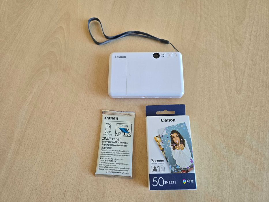 Фотоапарат за моментни снимки Canon Zoemini C (Отлично състояние + 60 бр. хартия)