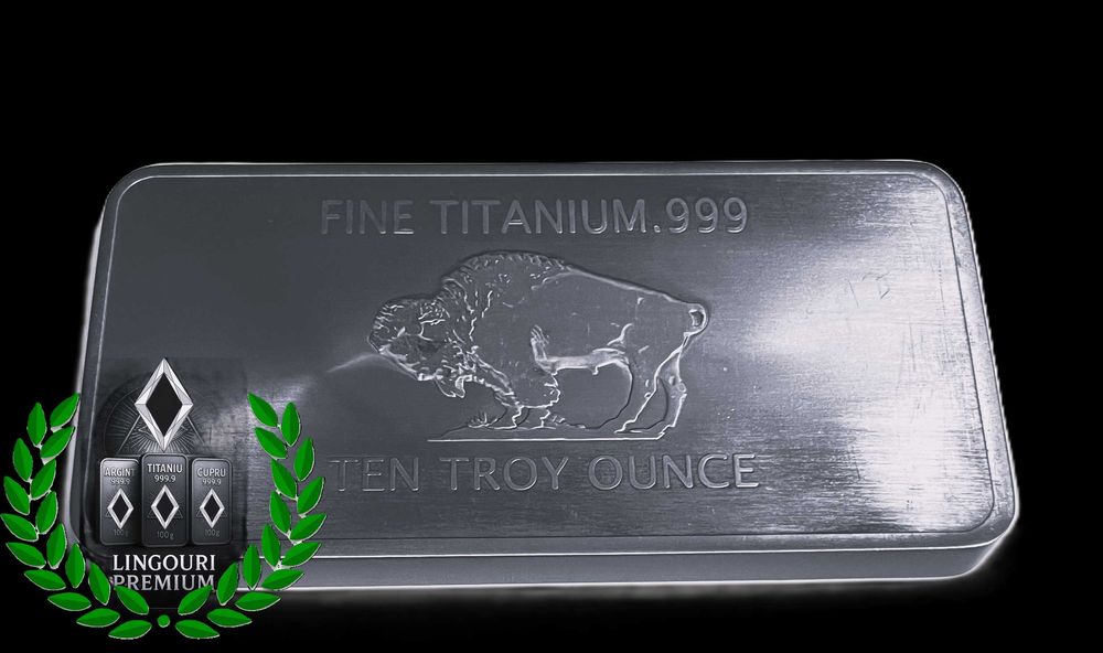 Moneda Monede | Lingouri Titaniu Titanium | Biblo Buffalo USA 10oz/311g .999 *19%sub.EURODATA