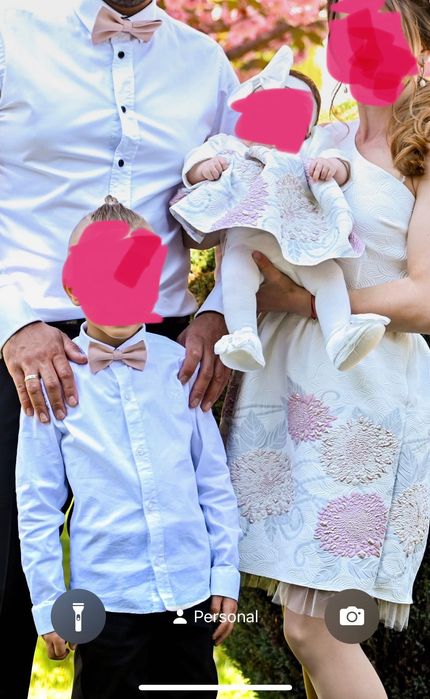 Официални еднакви рокли Мама и Бебе !Бутикови рокли за Кръщене !