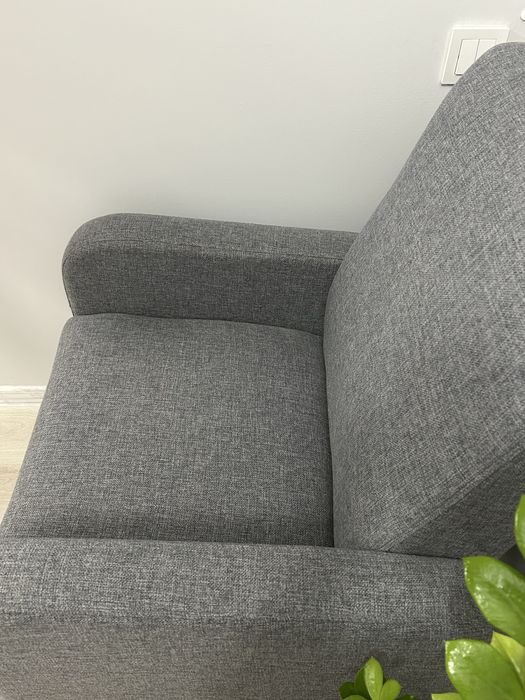 Сиво меко кресло