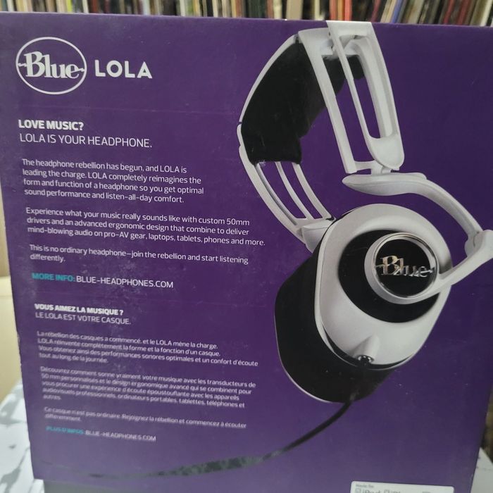 Casti Blue Lola Over-Ear High Fidelity Alb Headphones - NOU