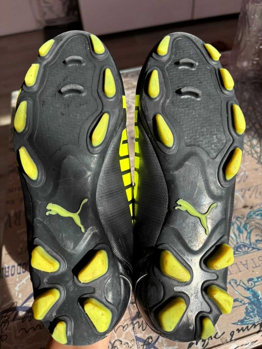 Бутонки Puma Evospeed черно/зелени Размер 35