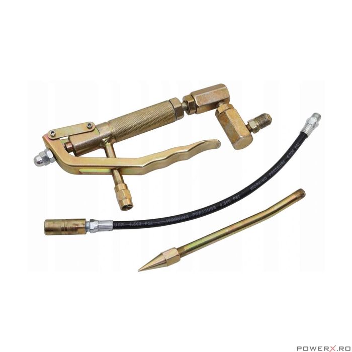 Pompa de gresat pneumatica, gresor pneumatic 12L, furtun 4M Baug