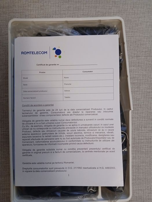 Telefon Romtelecom nefolosit