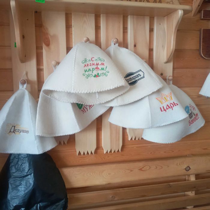 Шапки для бани и сауны.