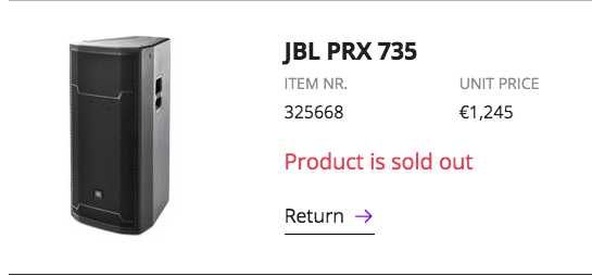 JBL 2X PRX735+718XLF
