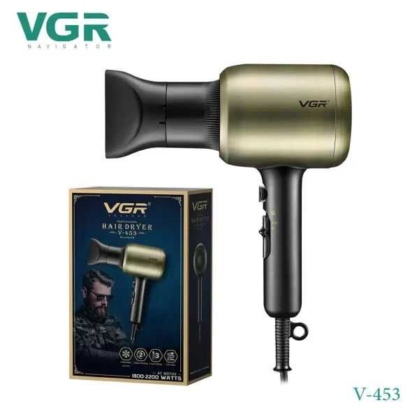 Професионален Сешоар VGR V-453 – 2200W, 2 Скорости, 3 Температури