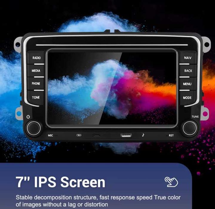 Navigatie Android 2GB+64GB VW GOLF 5 6 Passat B6B7 CC SEAT SKODA FABIA