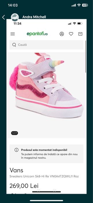 Converse 12,5 cm unicorn superbi