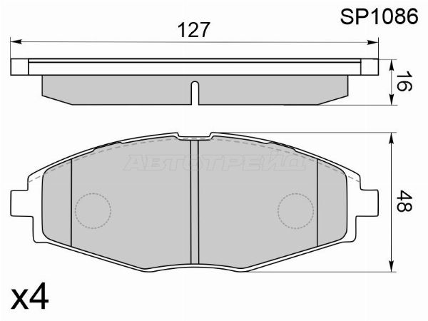 Колодки тормозные Chevrolet Lanos