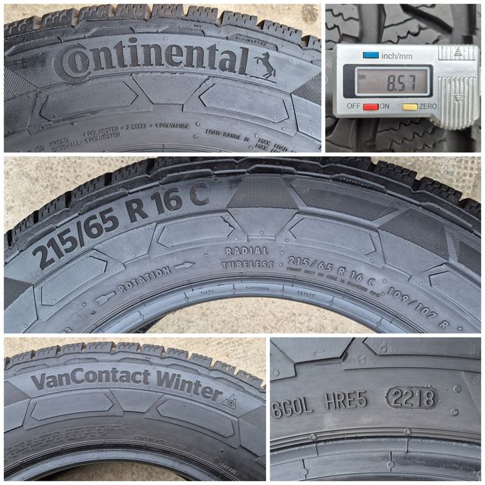 O bucată 215/65 R16C M+S iarnă - una Continental
