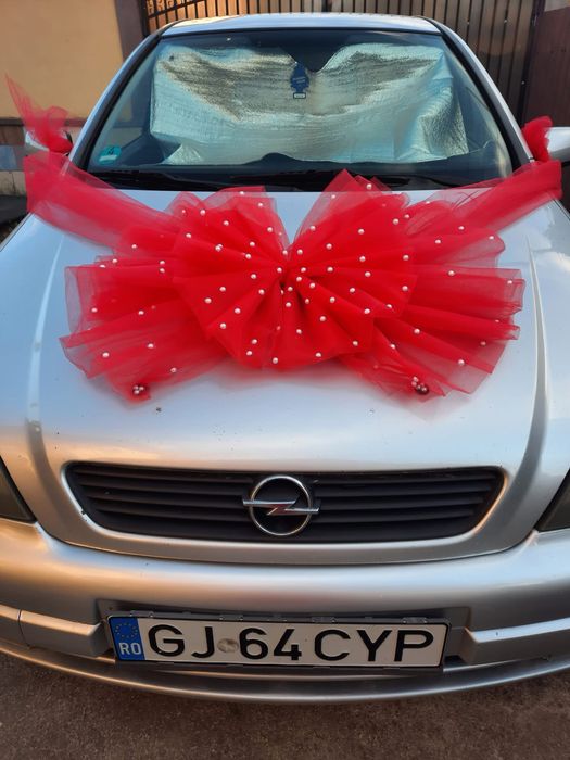 Fundă Roșie de mașină pentru nuntă