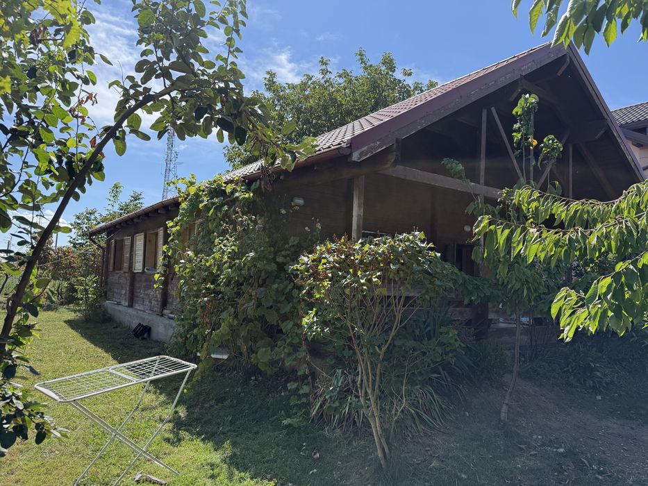 Casa din lemn de locuit 62 mp + terasa 19 mp - 2 dormitoare